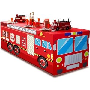 Kids Fire Truck Play Table Cloth/ birthday prop